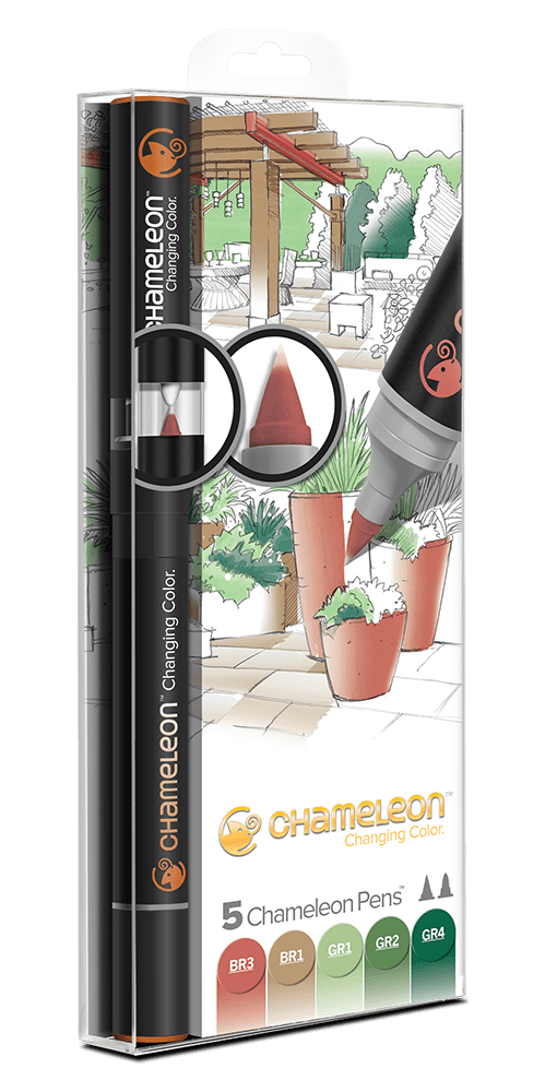 Dood in de wereld Rauw Weg huis Chameleon Colour Tones 5 Pen Set - Nature Tones – Chameleon Creative  Products