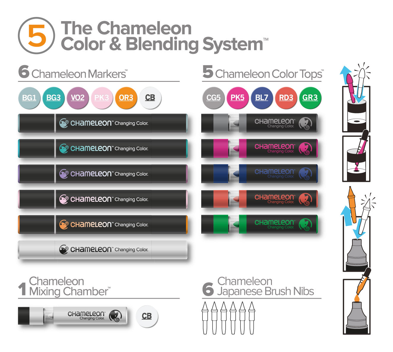 sponsor Skyldfølelse at tiltrække Chameleon Colour & Blending System Pack 5 – Chameleon Creative Products